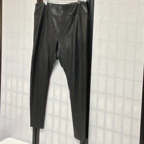 Wild Fable Faux Vegan Leather Leggings Black Pleather Skinny Pants NWOT XXL - Picture 5 of 13